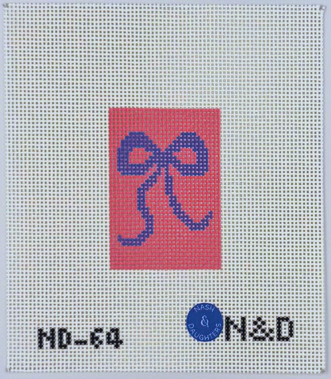 Pink and Purple Bow Luggage Tag