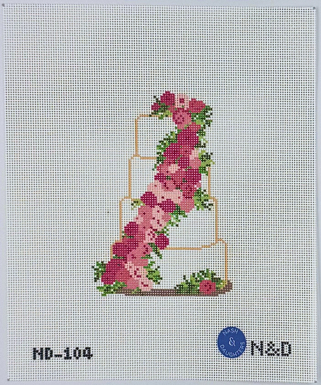 Wedding Cake - Pink Flowers