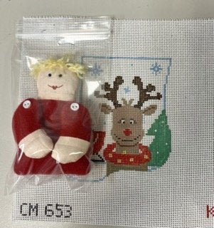 Reindeer Sock w/ Boy