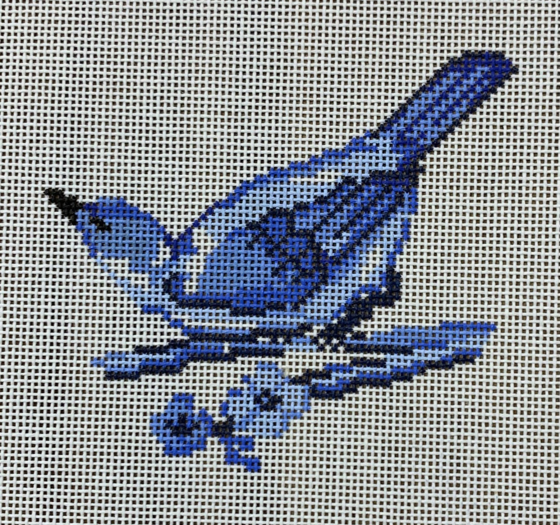Chinoiserie Bird with Stitch Guide