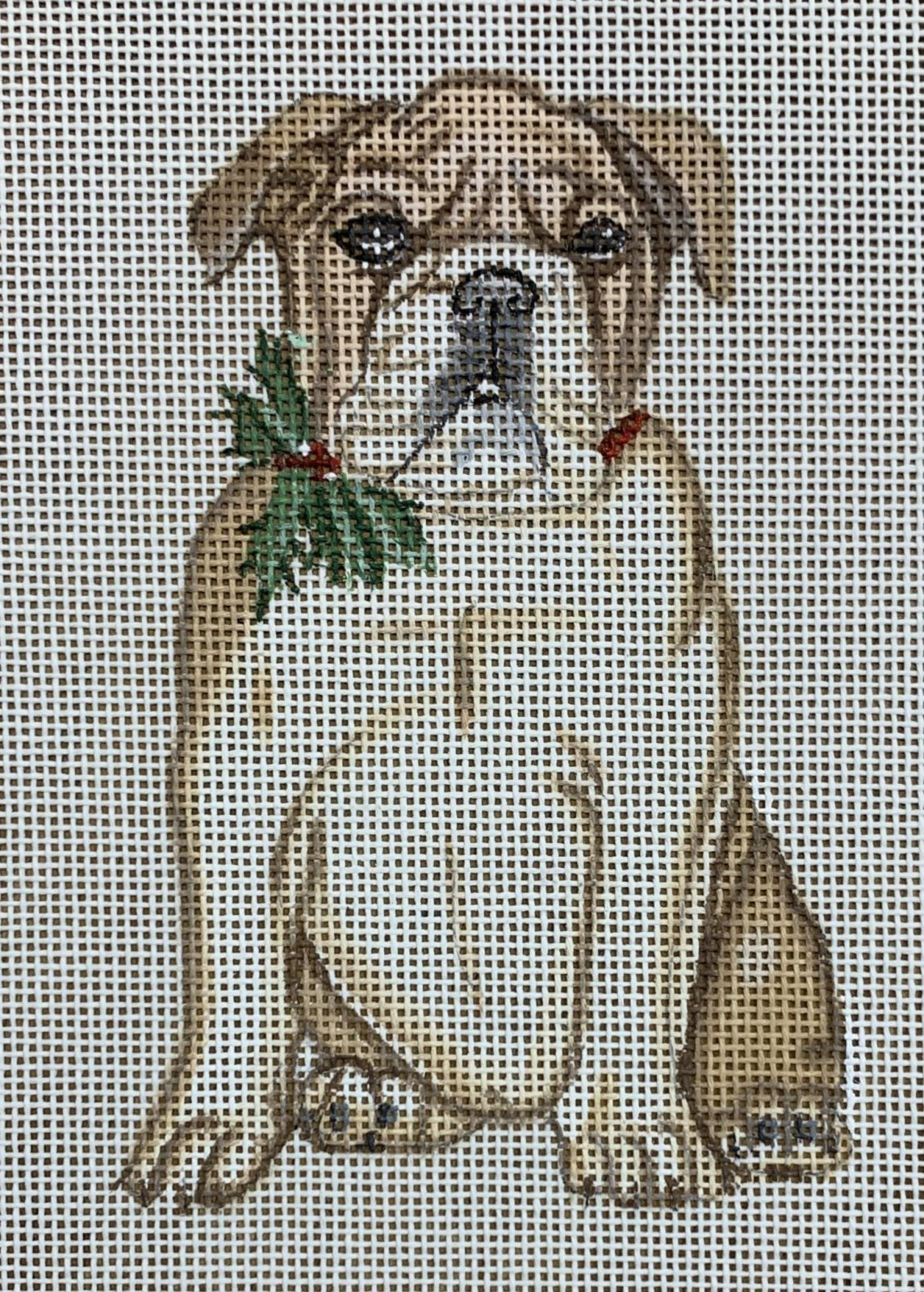 Christmas English Bulldog Standup