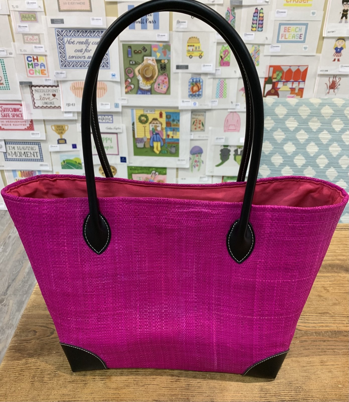 Market Tote - Small Raspberry