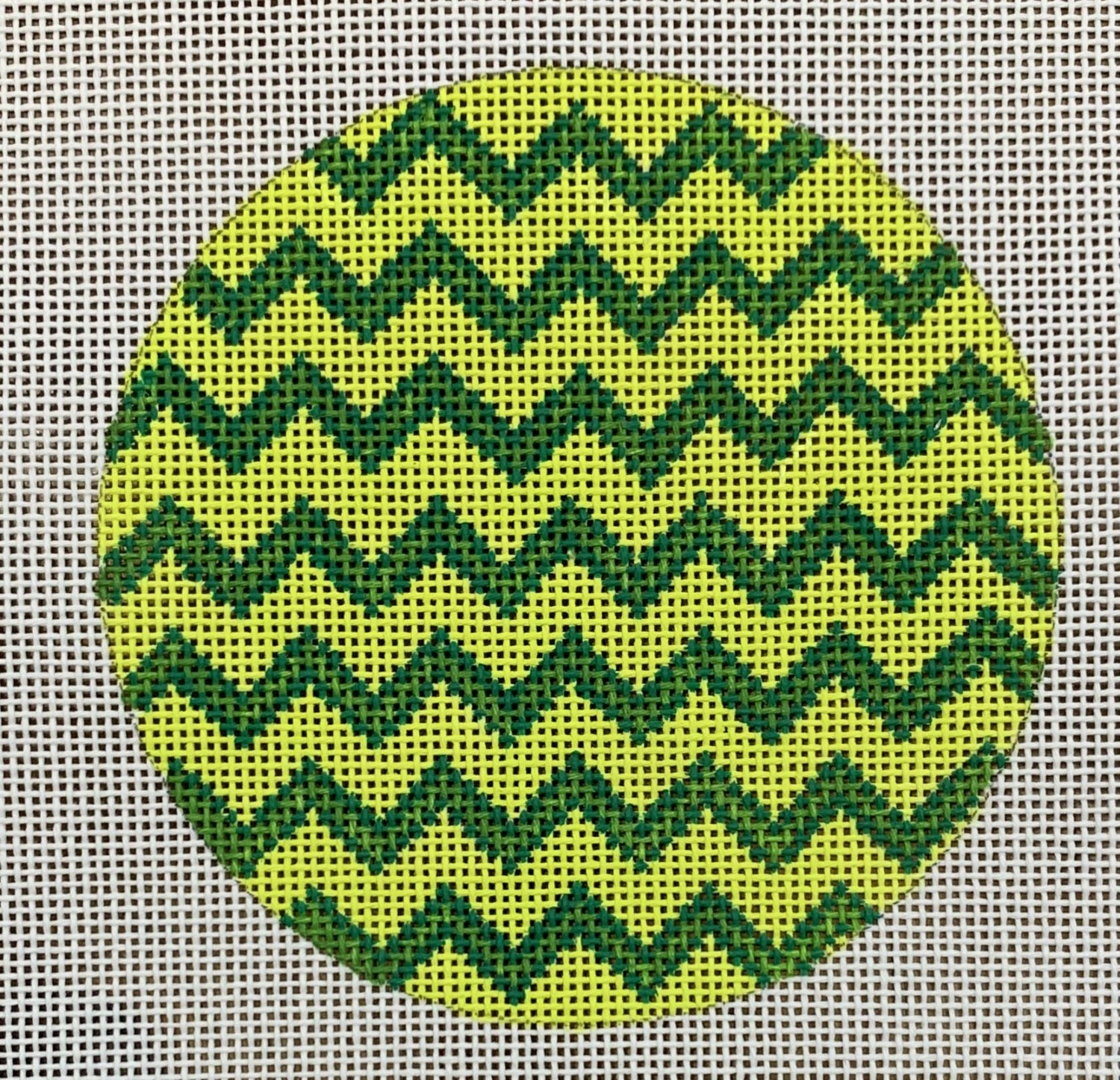 Green &amp; Yellow Chevron Insert/Ornament