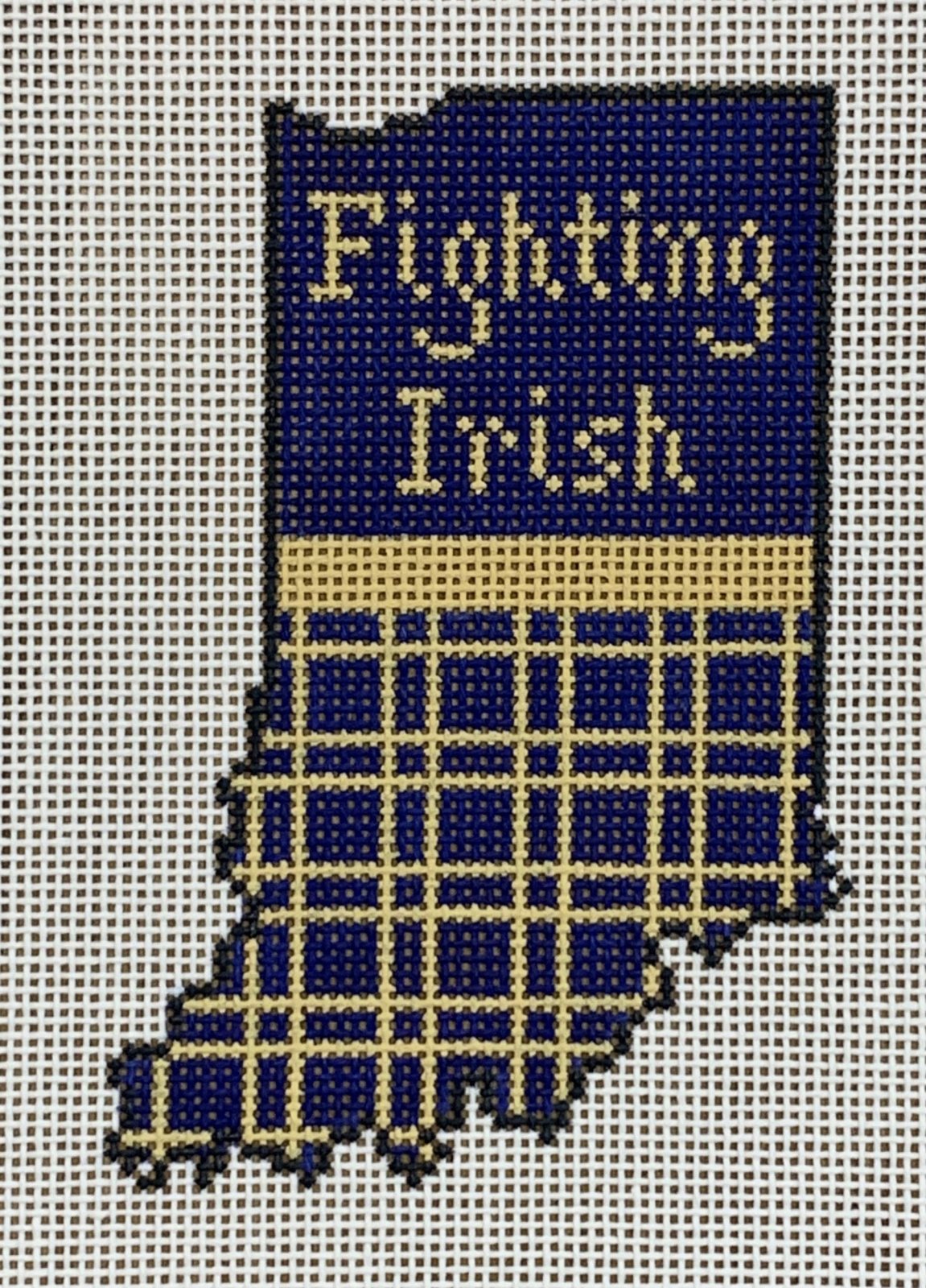 Indiana State Shape - Fighting Irish