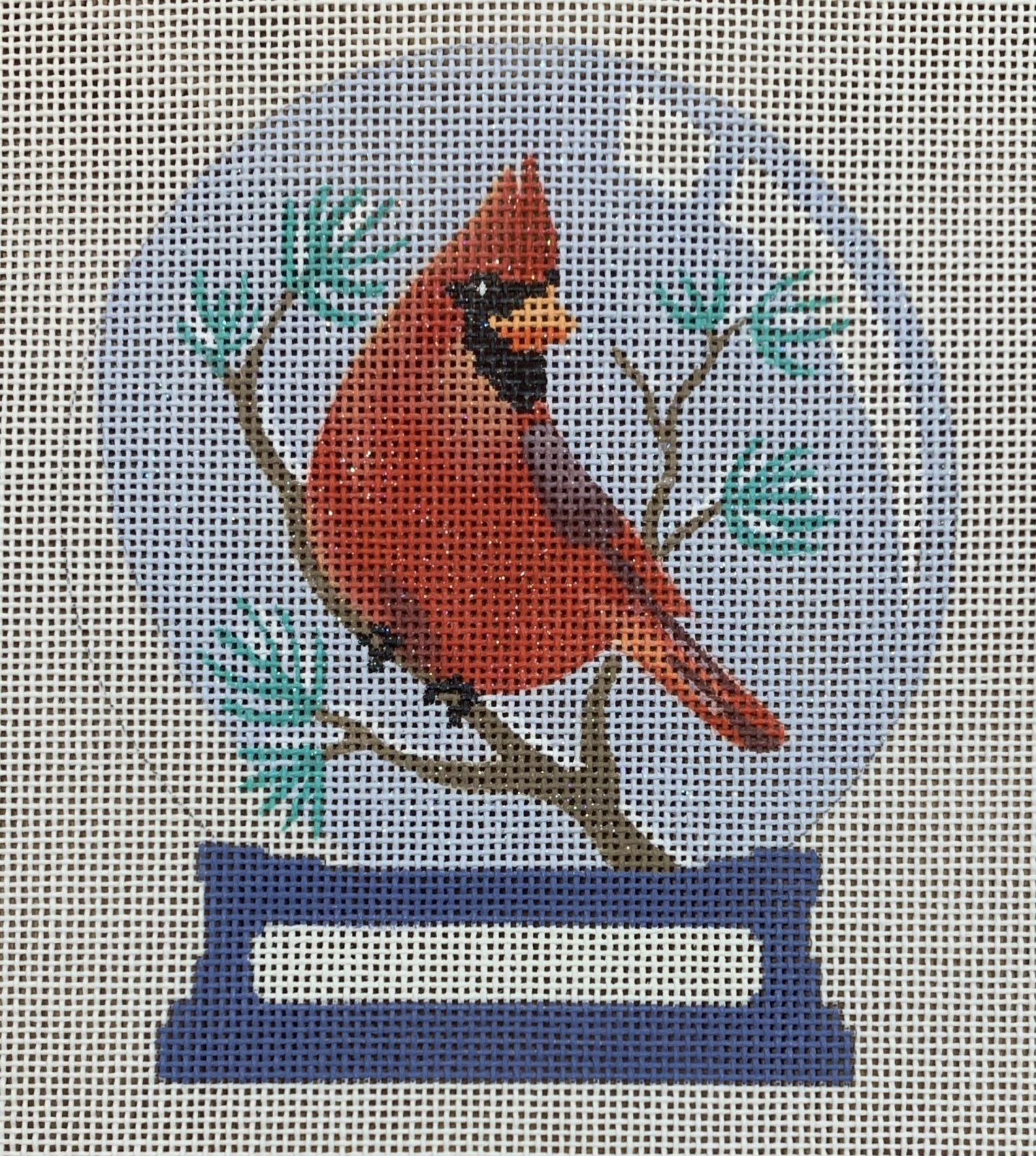 Cardinal Snow Globe