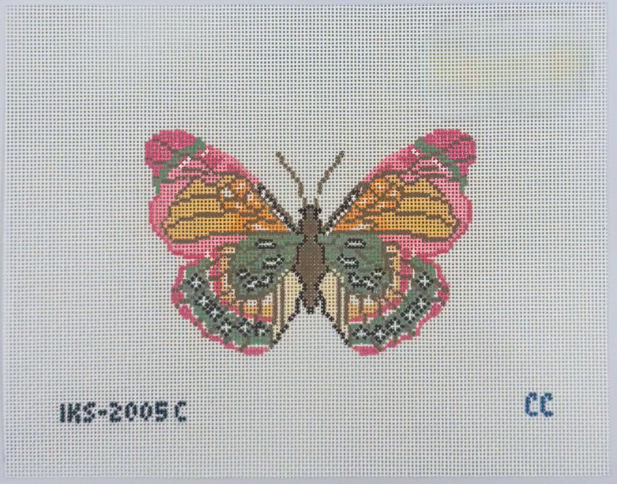 Butterfly Ornament - Pink/Green