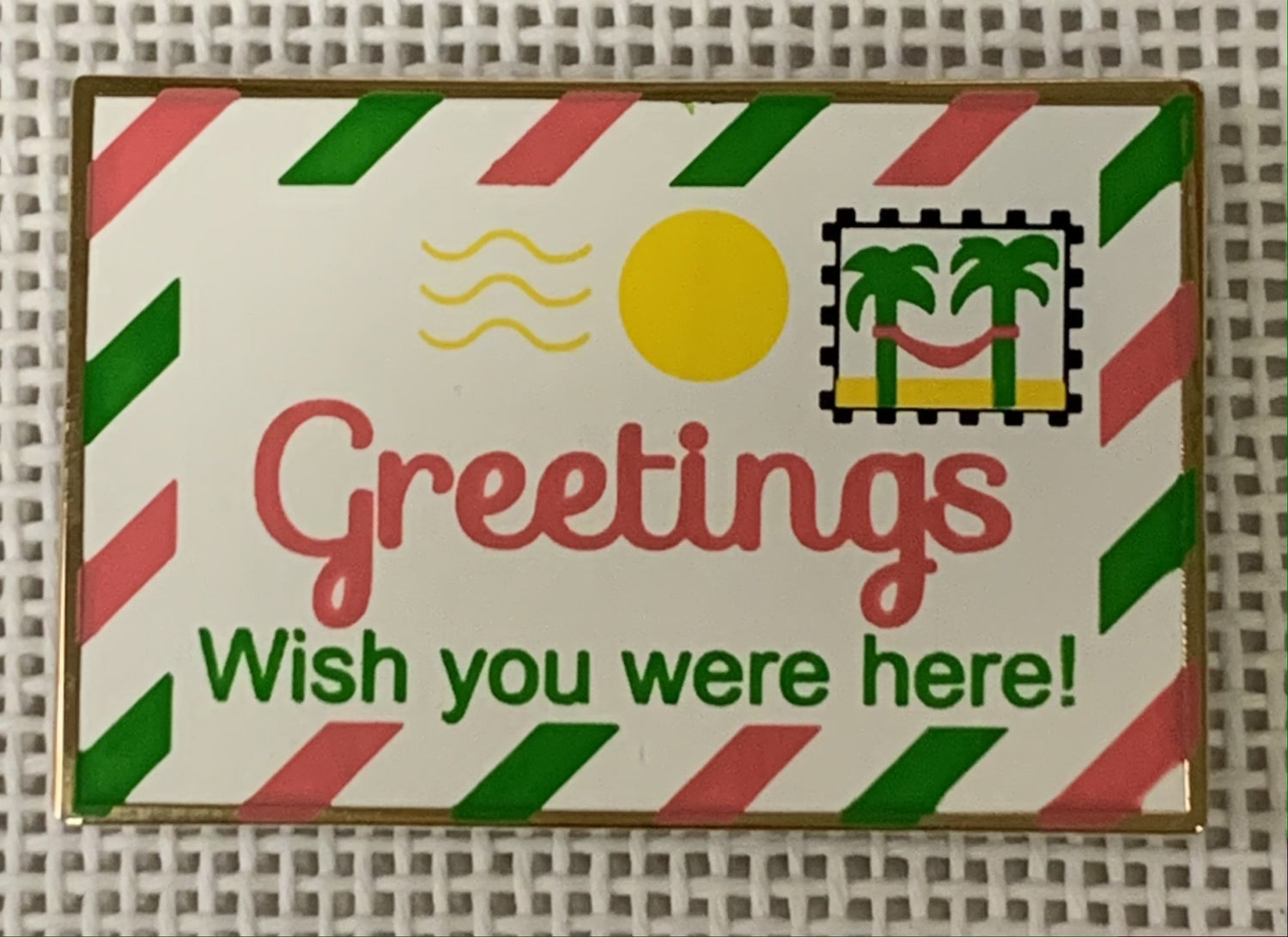 Wish You Were Here Letter Needle Minder Magnet