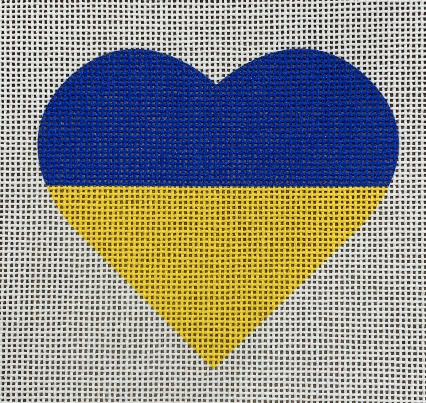 Ukrainian Flag Heart Classic