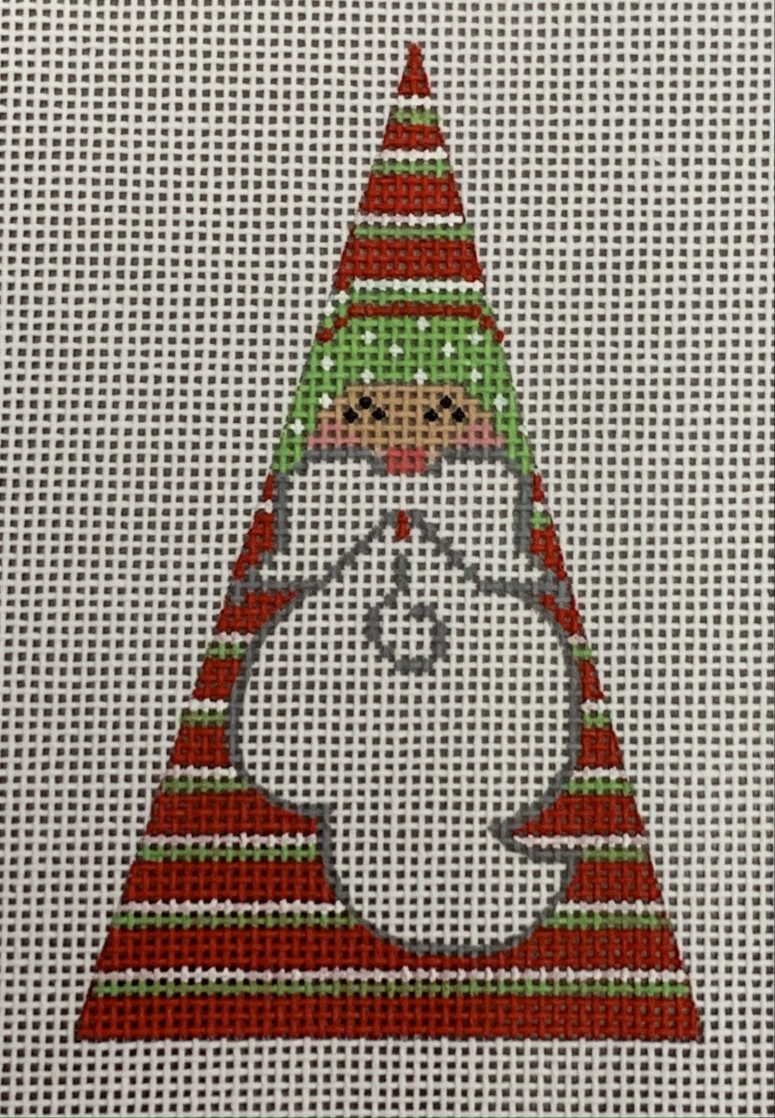 Horizontal Stripes Santa Triangle