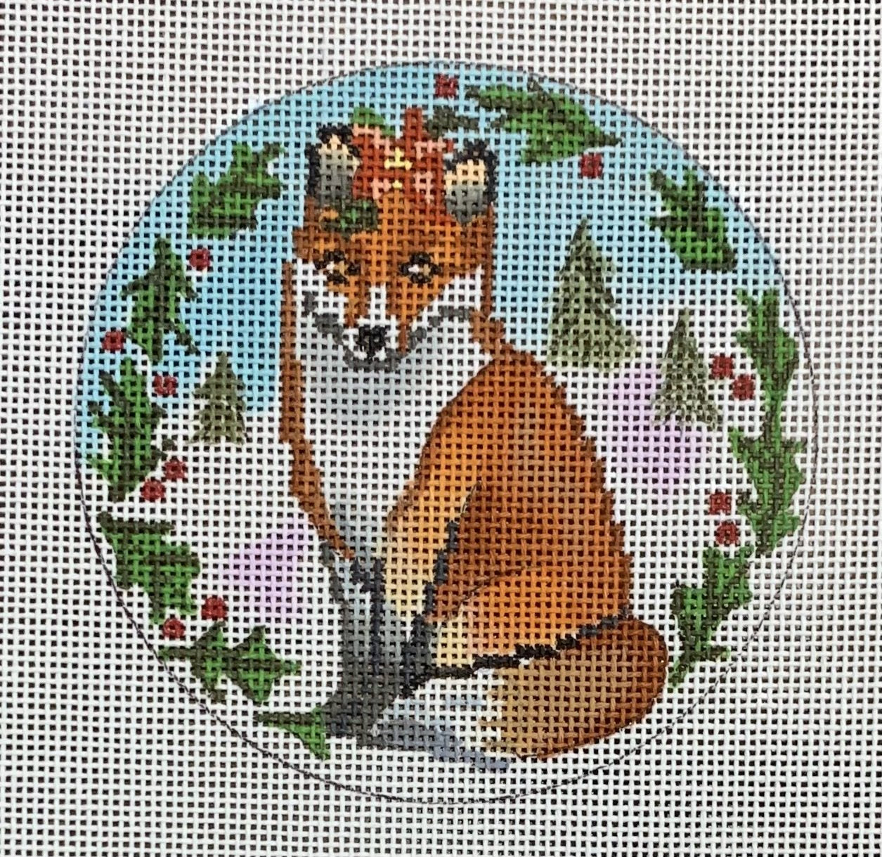 Christmas Fox Ornament
