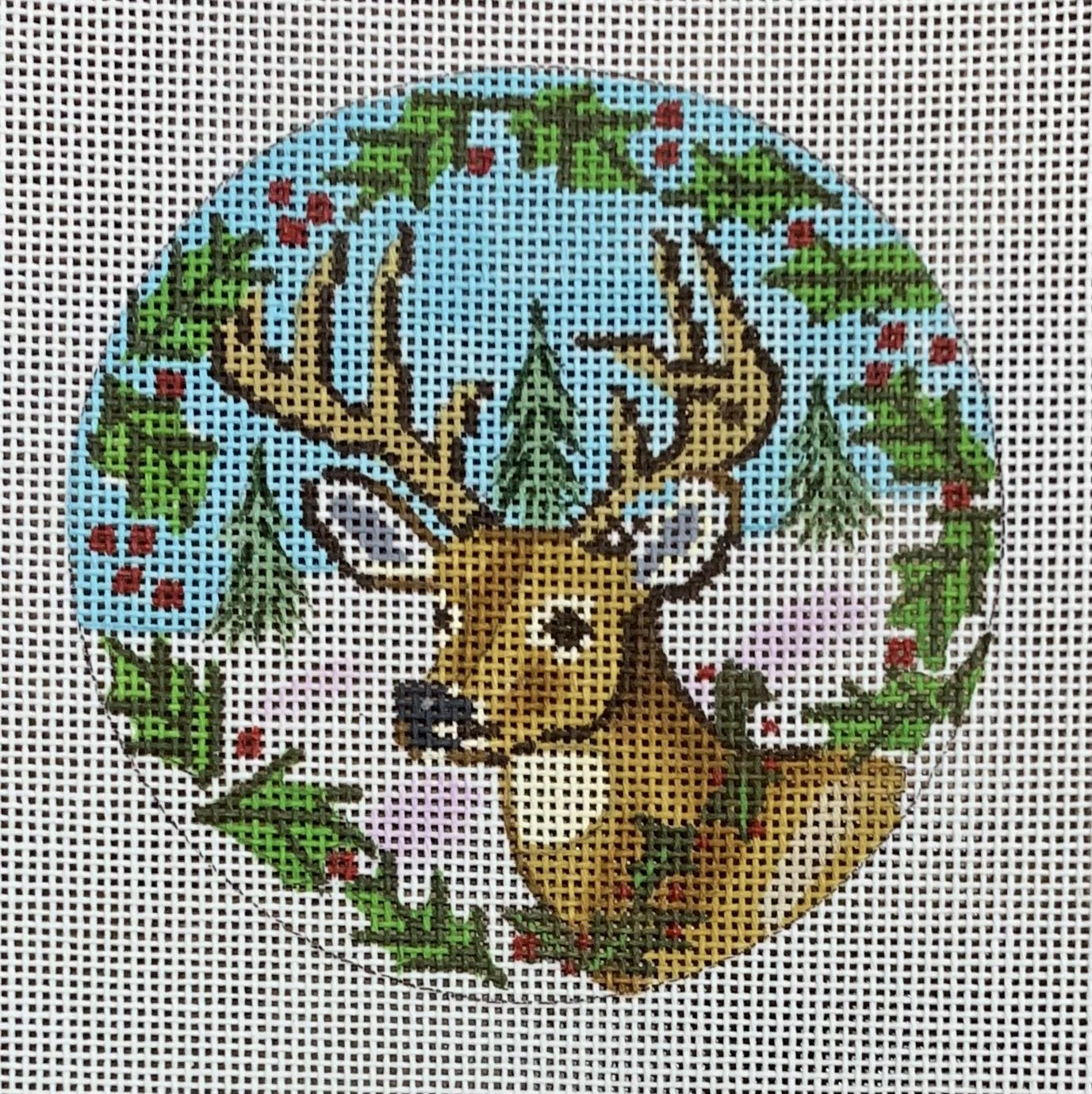 Christmas Deer &amp; Holly