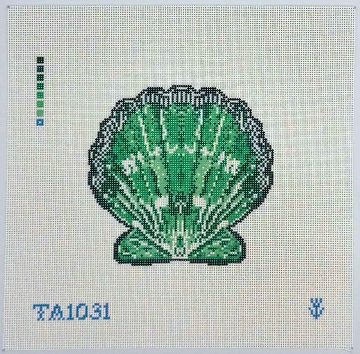 Scallop Ornament - Green