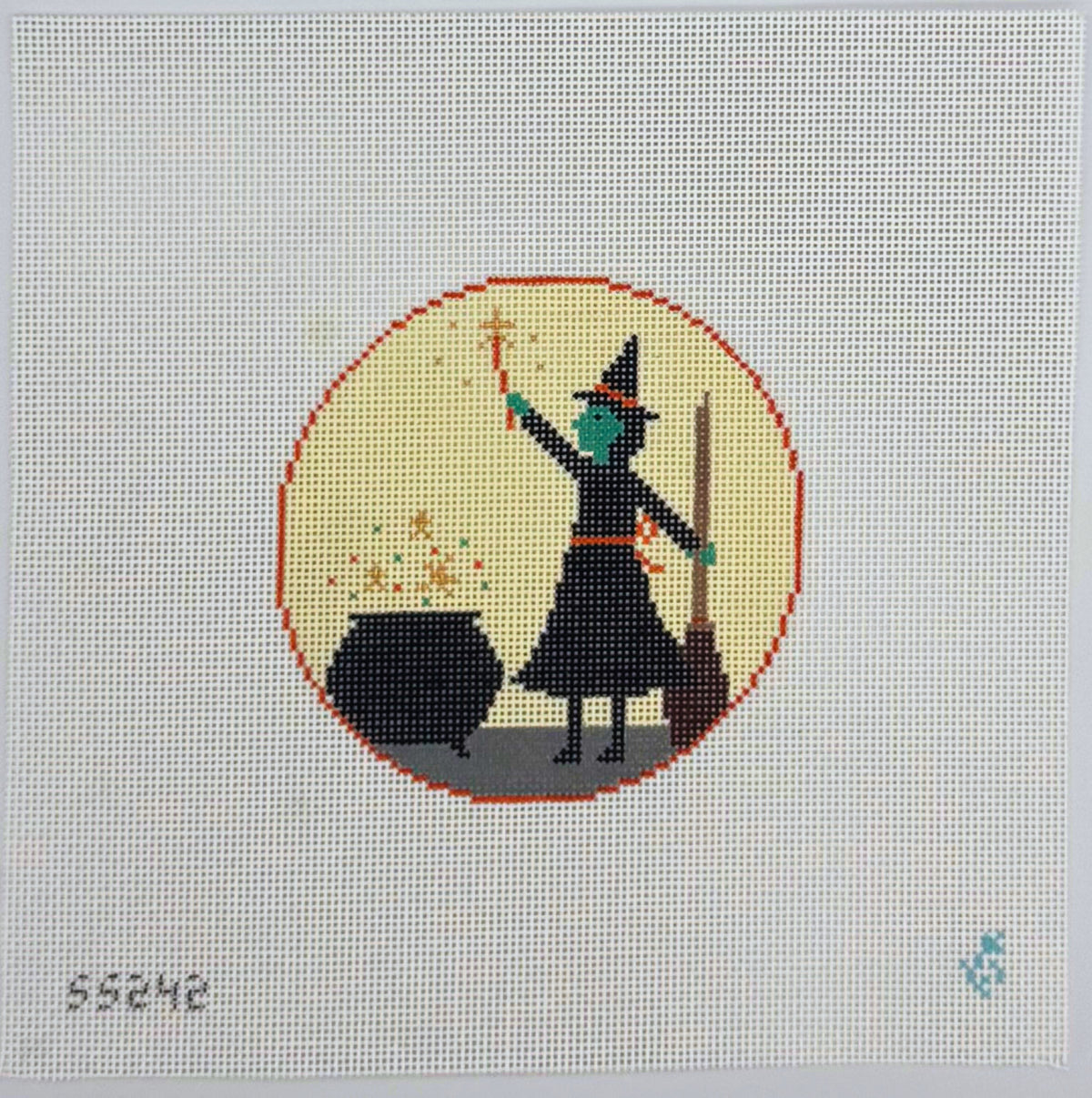 Halloween Witch and Cauldron