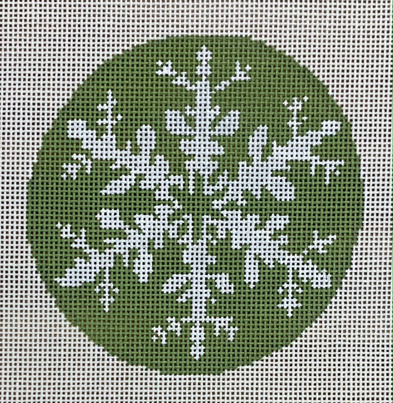 Snowflake on Green