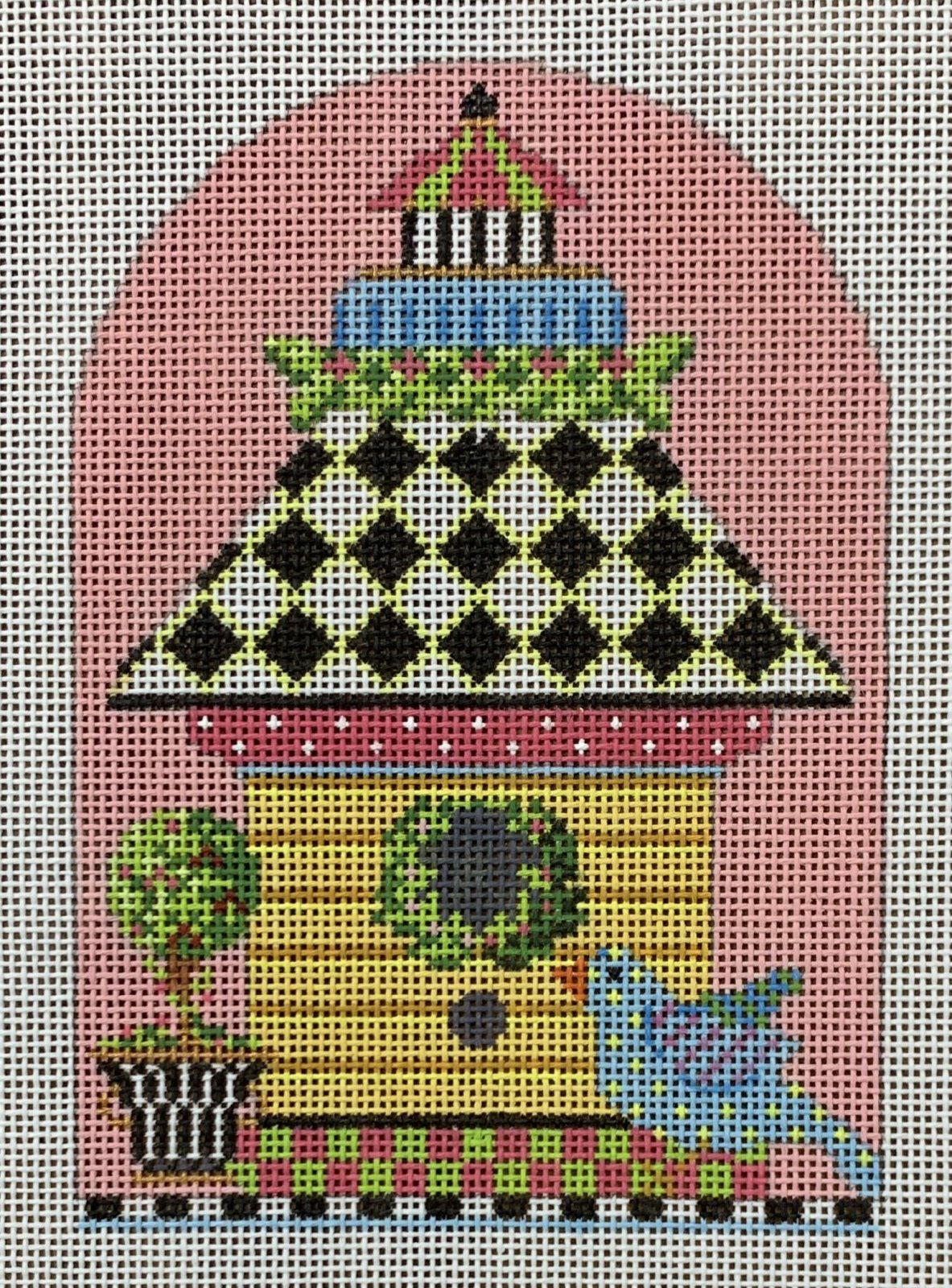 Yellow Clapboard Birdhouse