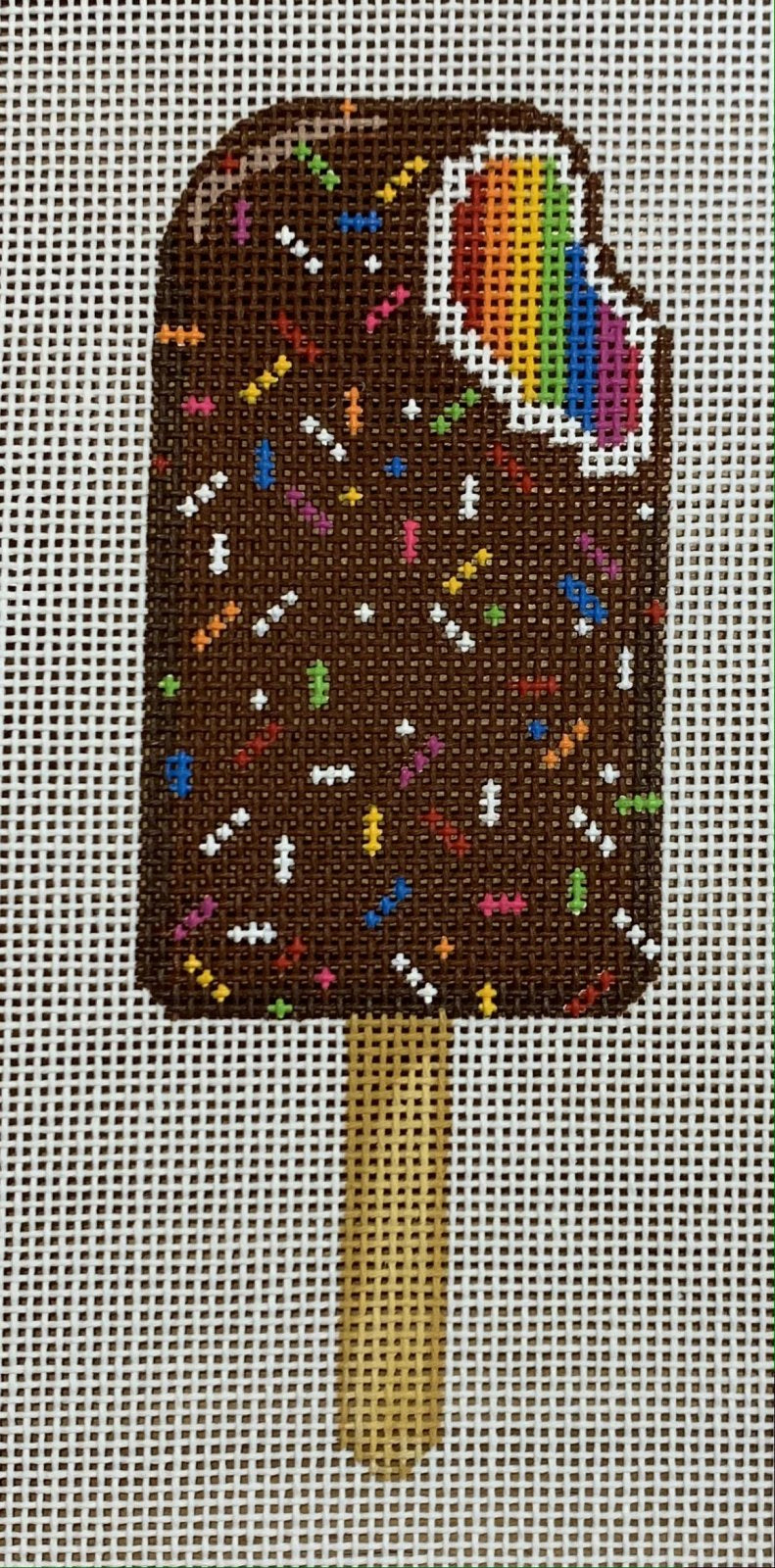 Mini Sweet Treat - Rainbow Chocolate Covered Ice Cream Bar w/Sprinkles