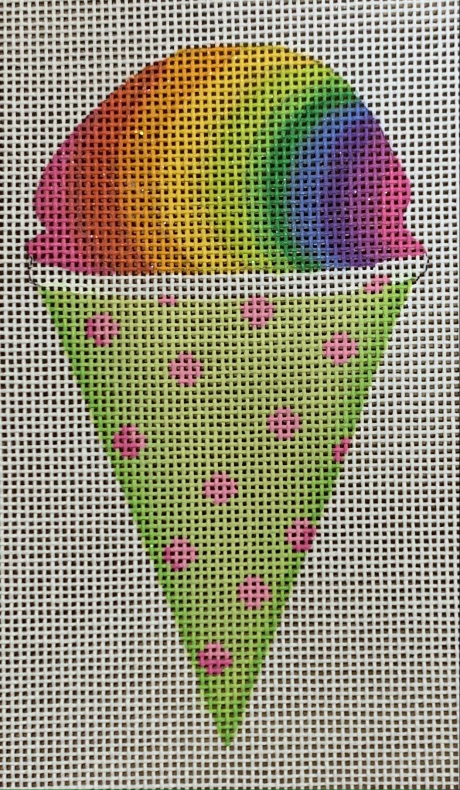 Mini Sweet Treat - Rainbow Snow Cone in Lime &amp; Pink Paper