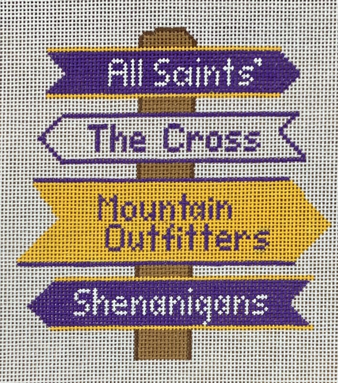 Sewanee College Icon Destination Sign