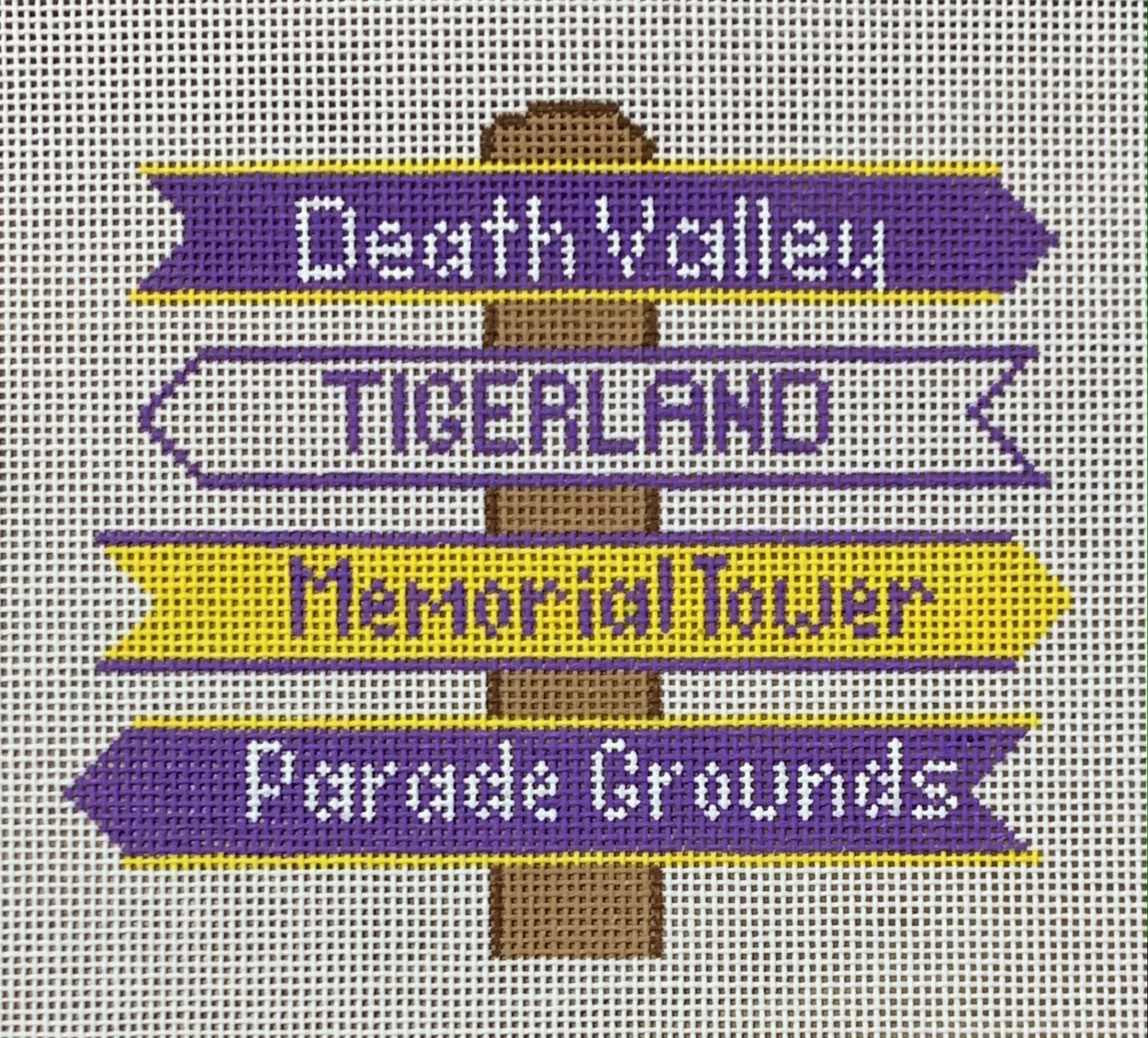 LSU College Icon Destination Sign