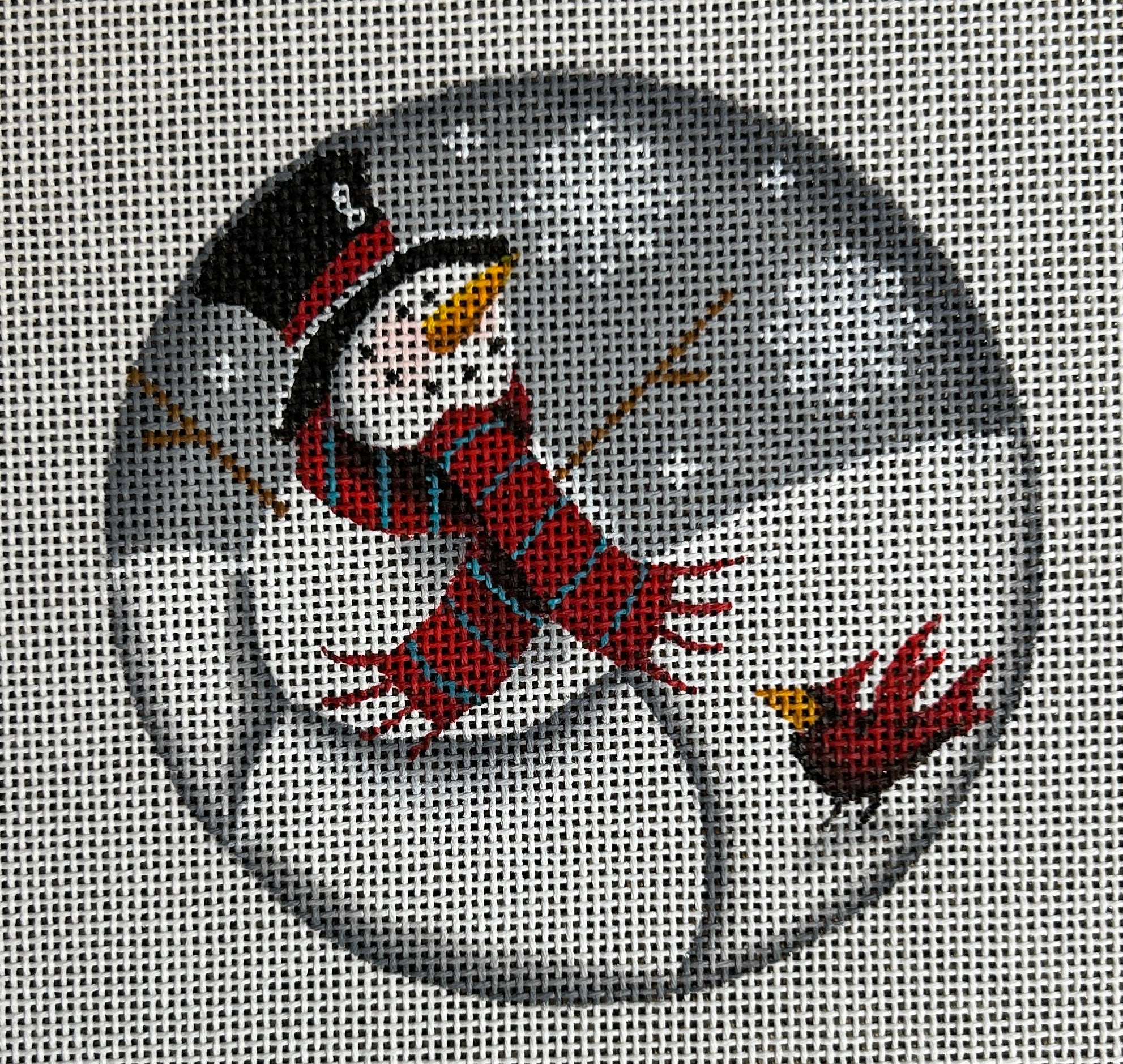 Ornament - Snowman with Cardinal