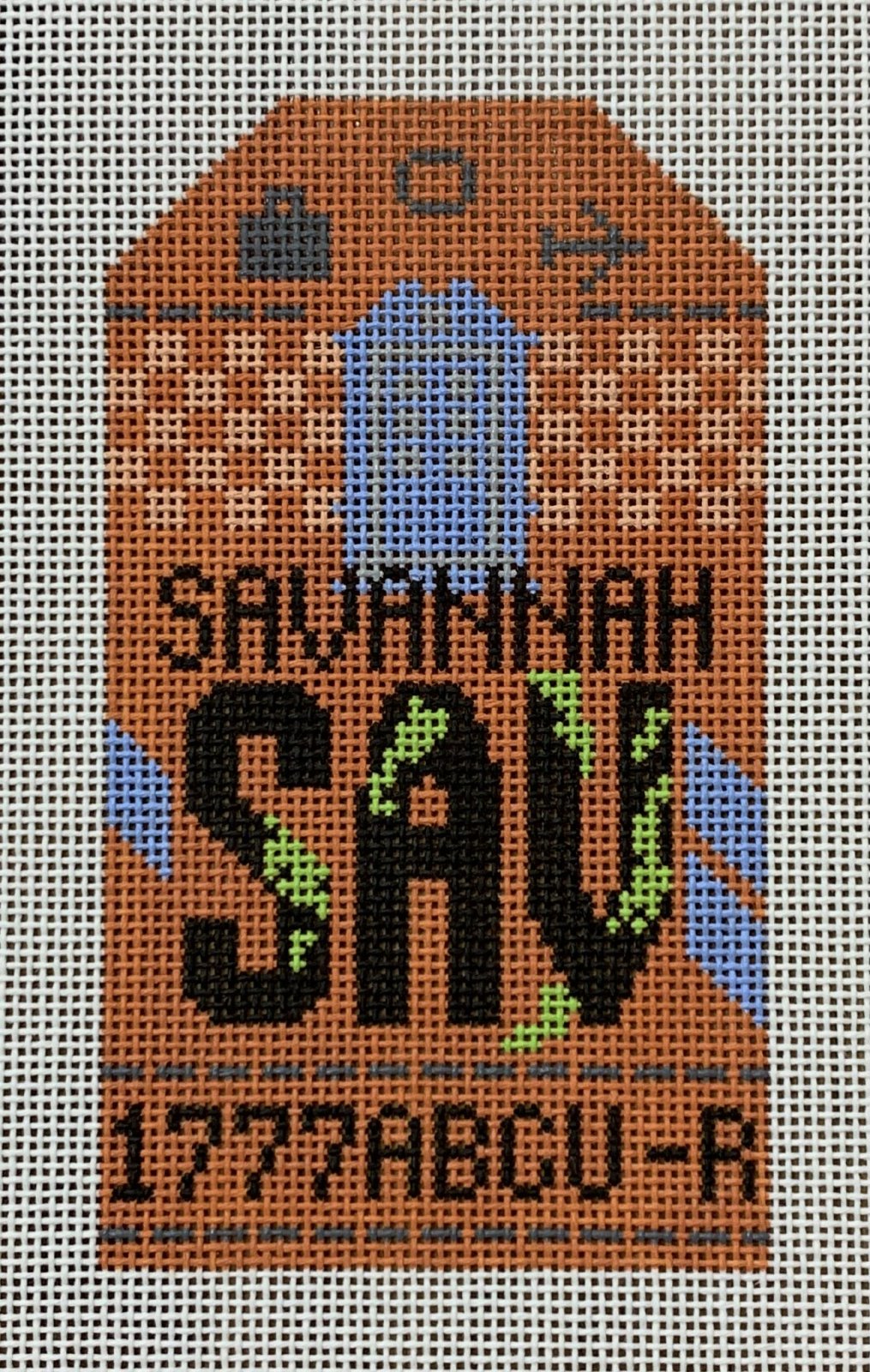 Savannah Retro Travel Tag