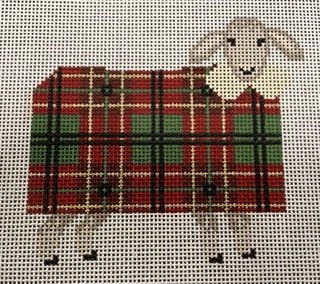 Sheep with Plaid Blanket w/ Stitch Guide