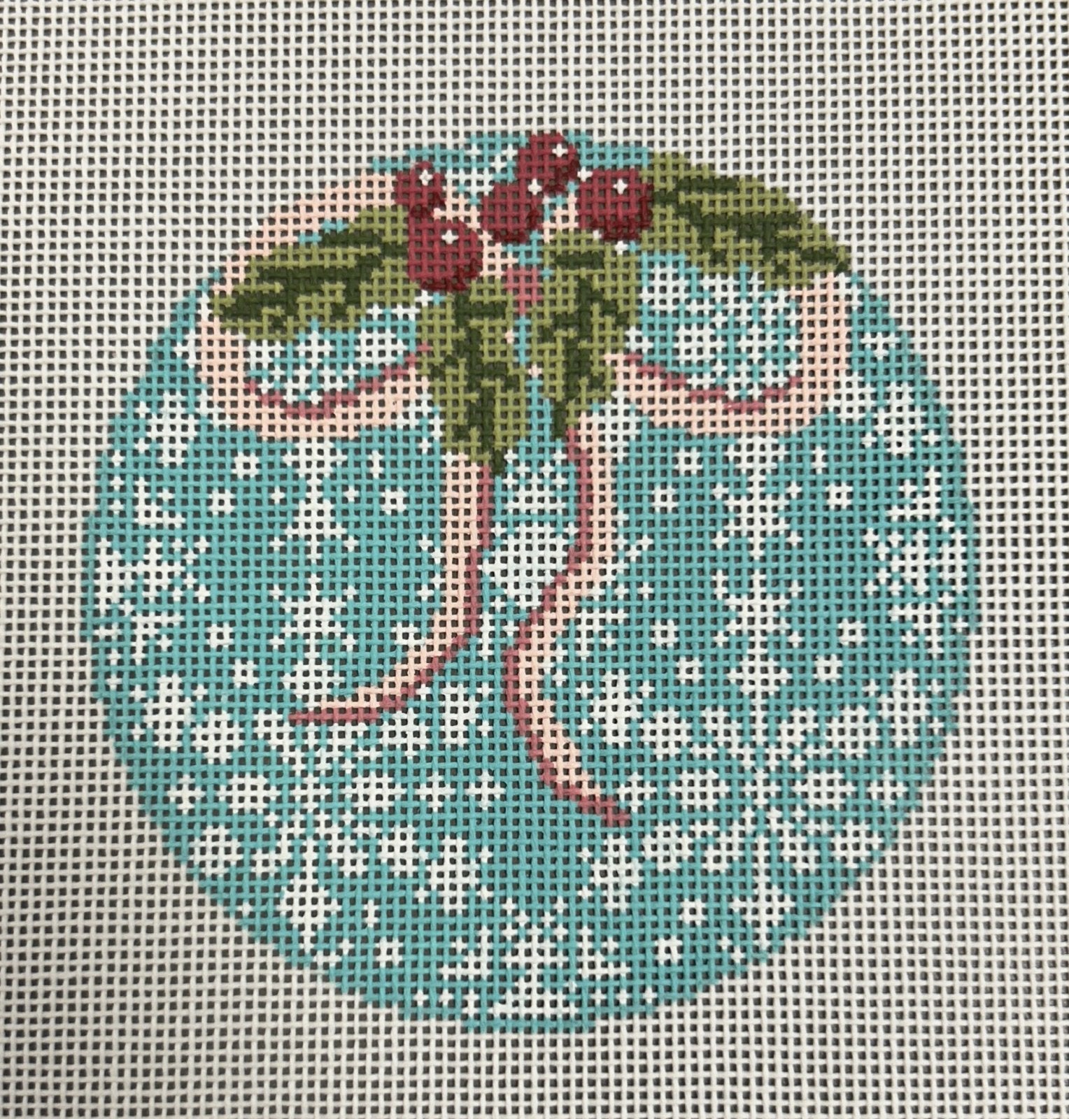 Snowflake Ornament - Pink Bow