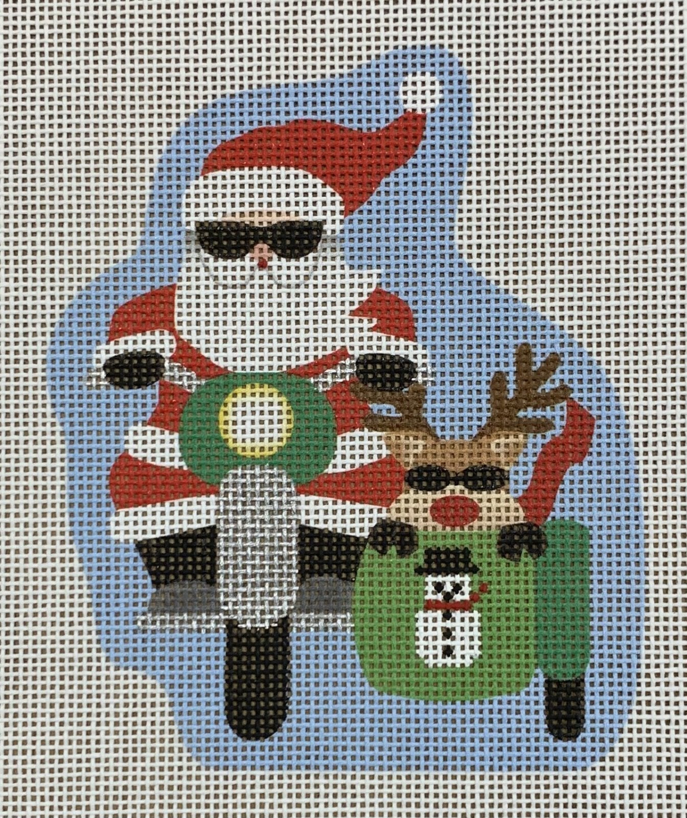 Snowman Sidecar Santa