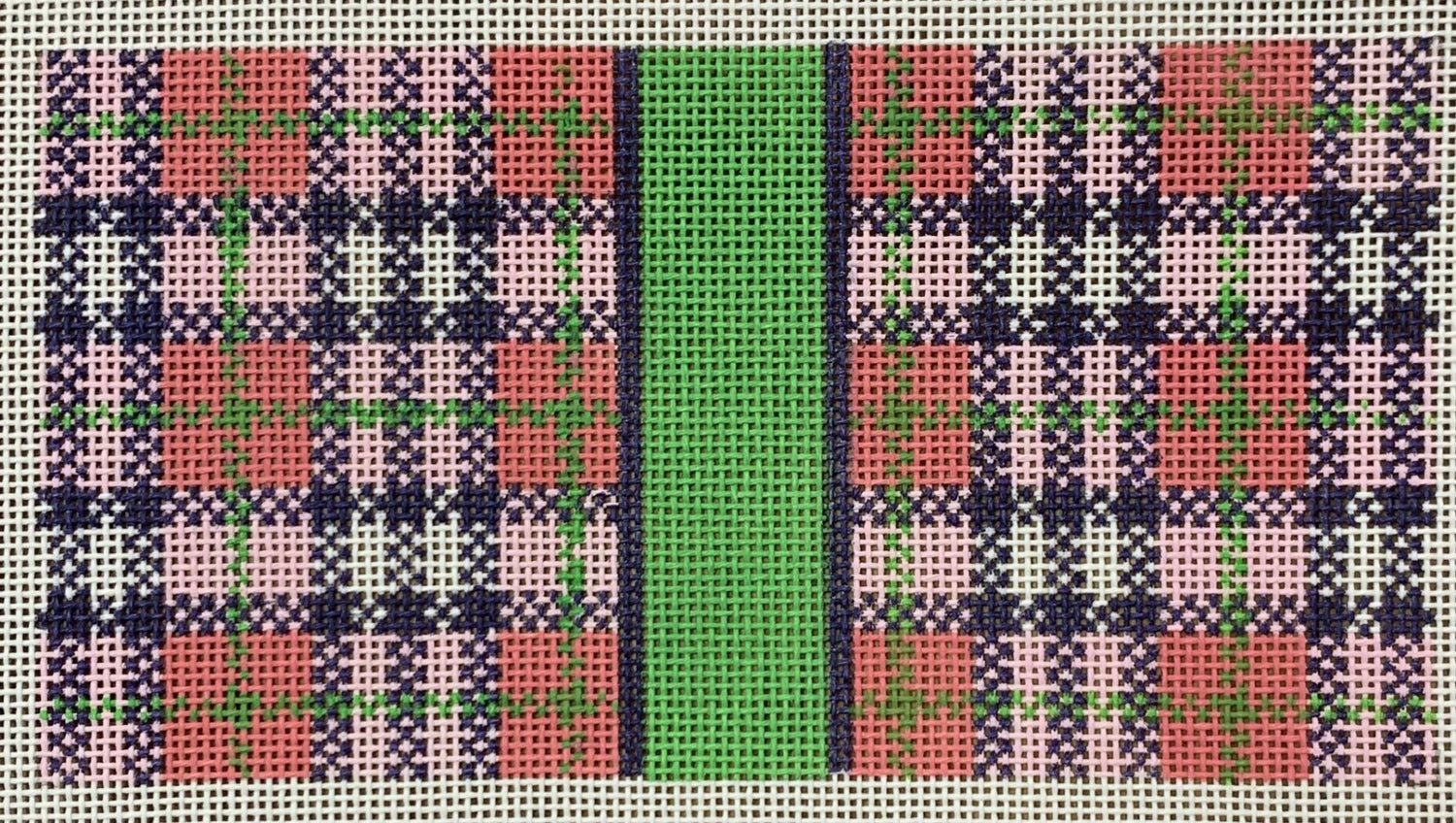 Pink Plaid Insert 6x3