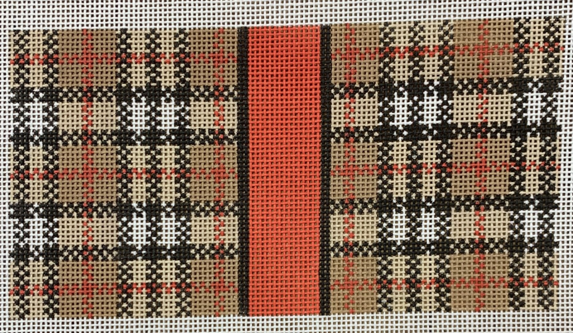 Brown Plaid Insert 6x3