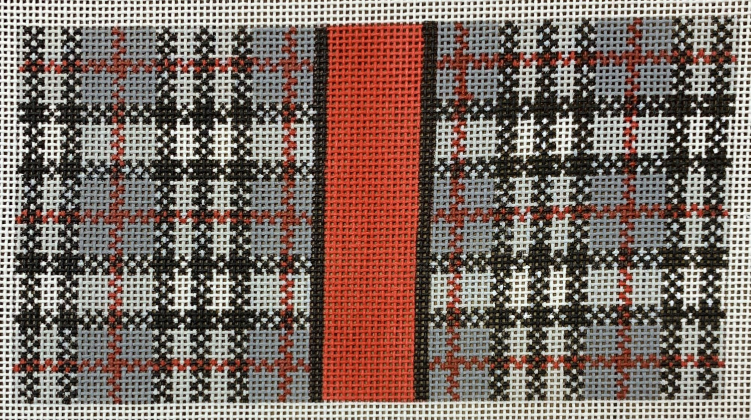Grey &amp; Black Plaid Insert 6x3