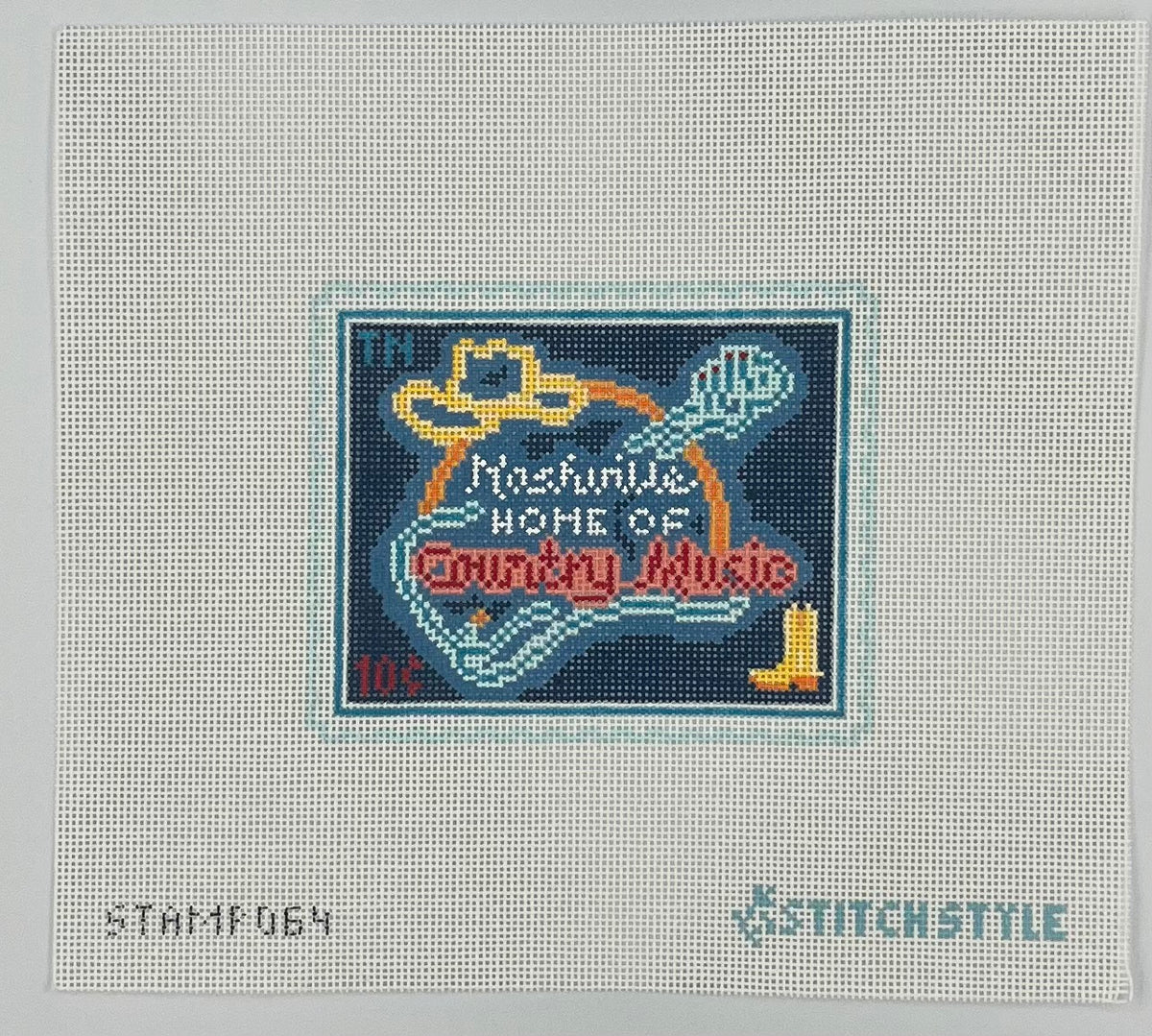 Nashville Travel Stamp