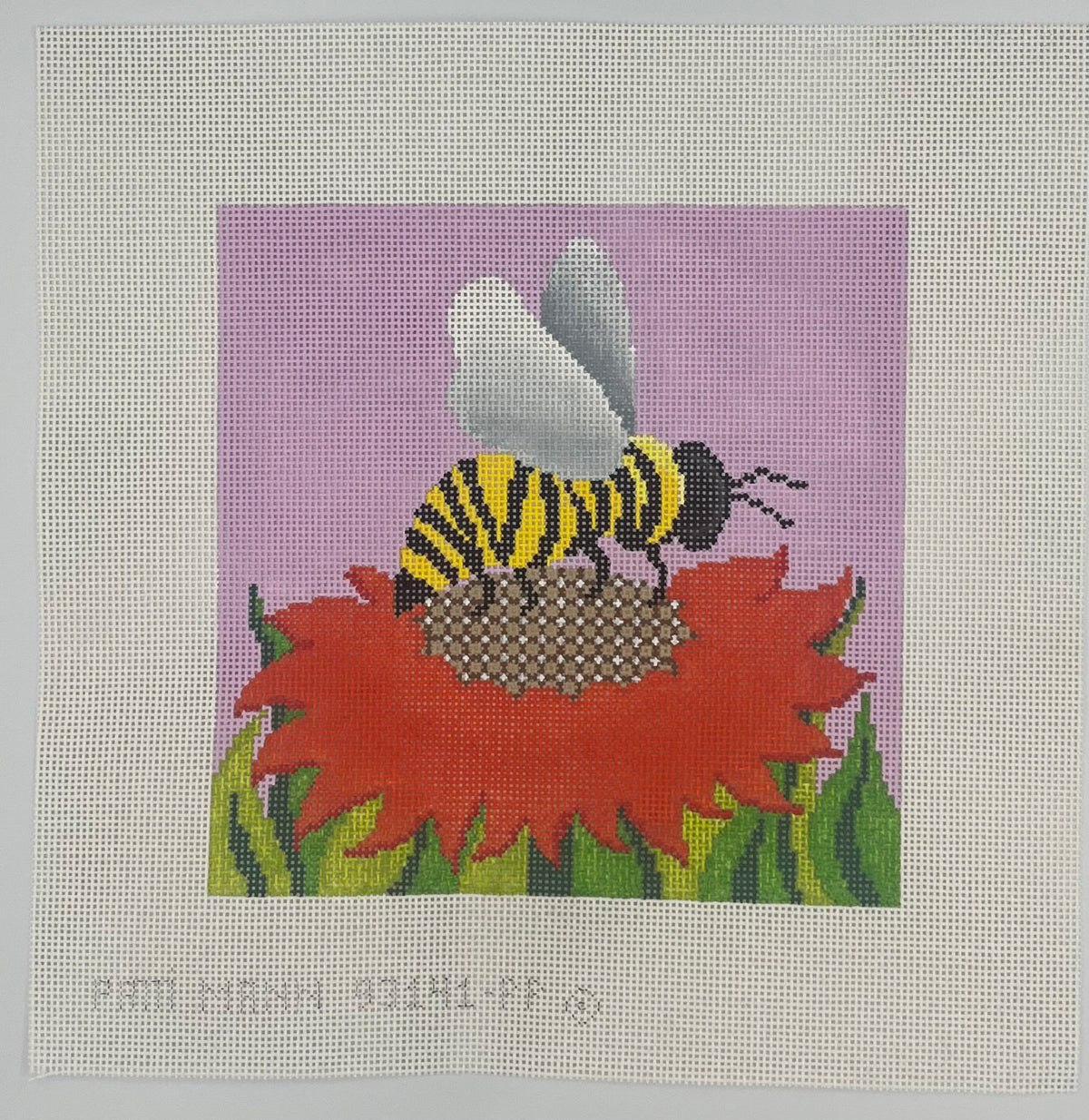 Bee on Red Flower