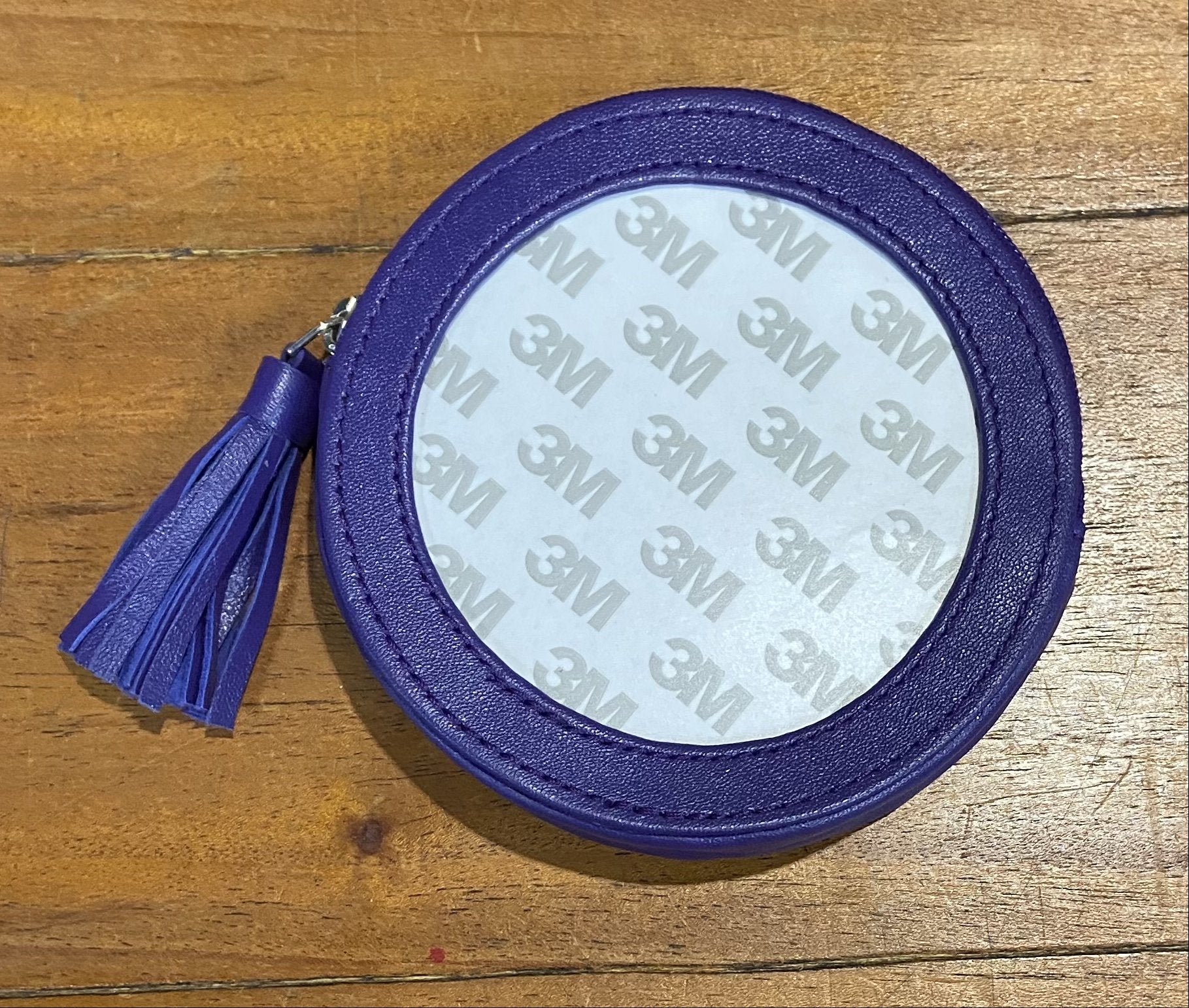 Coin Purse - Purple Leather