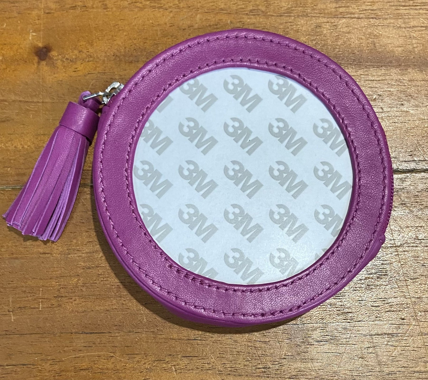 Coin Purse - Fucshia Leather