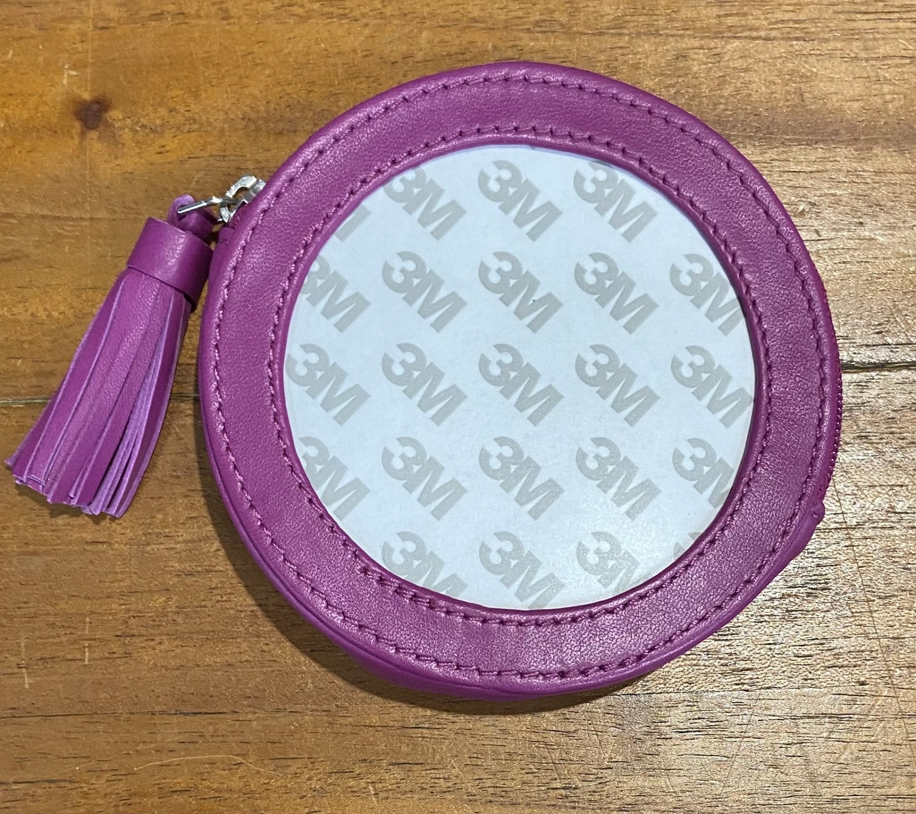 Coin Purse - Fucshia Leather