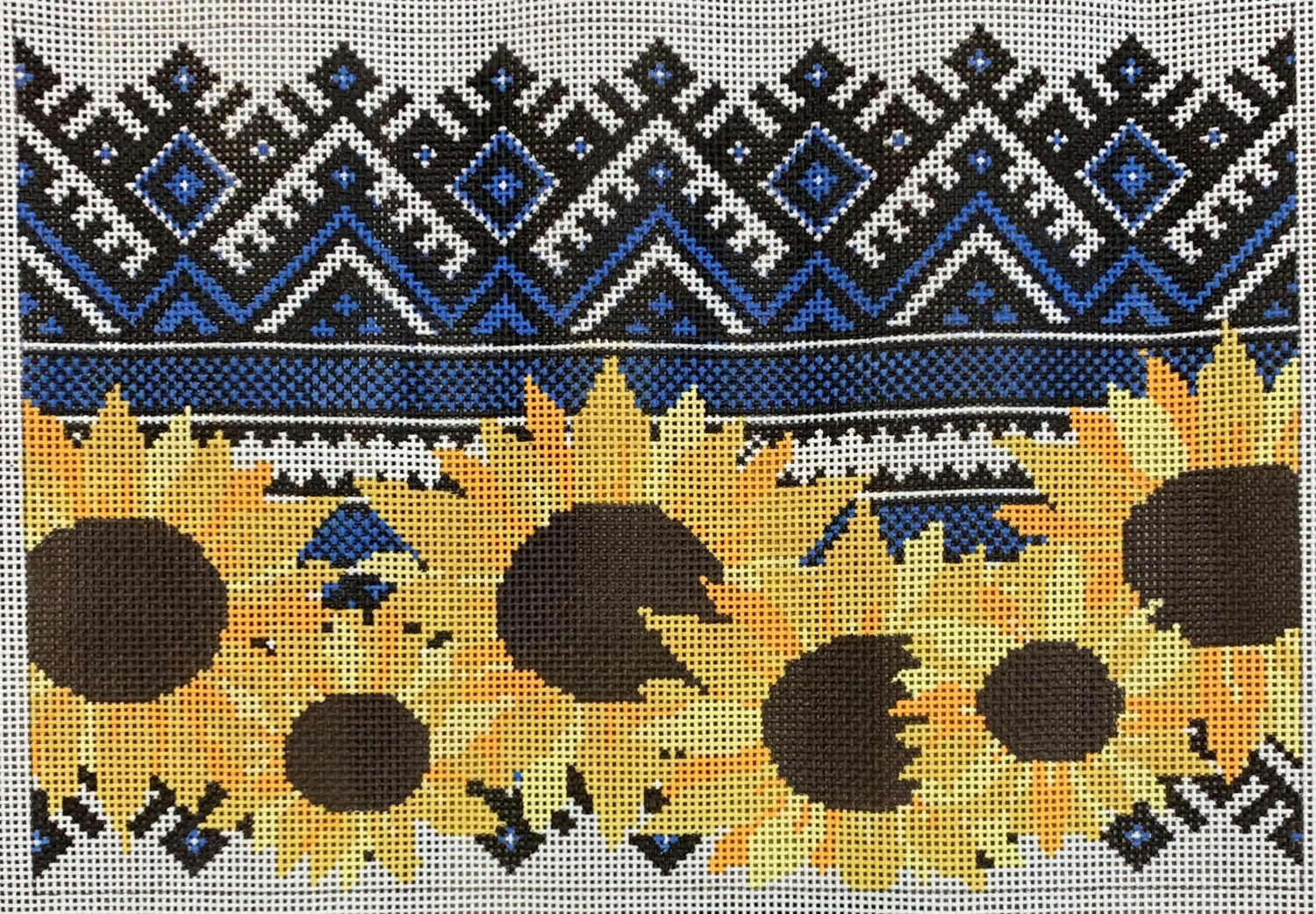 Ukrainian Embroidery Sunflowers Clutch