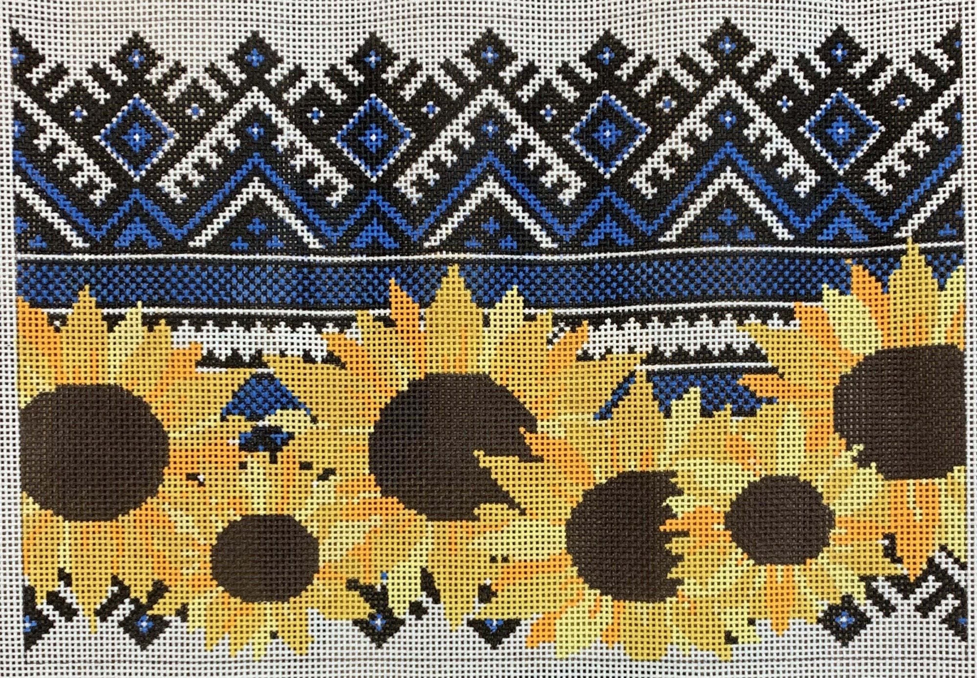 Ukrainian Embroidery Sunflowers Clutch