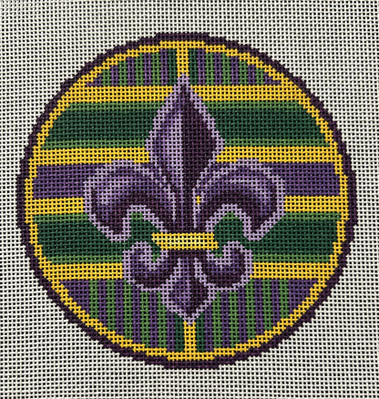 Fleur de Lis Round