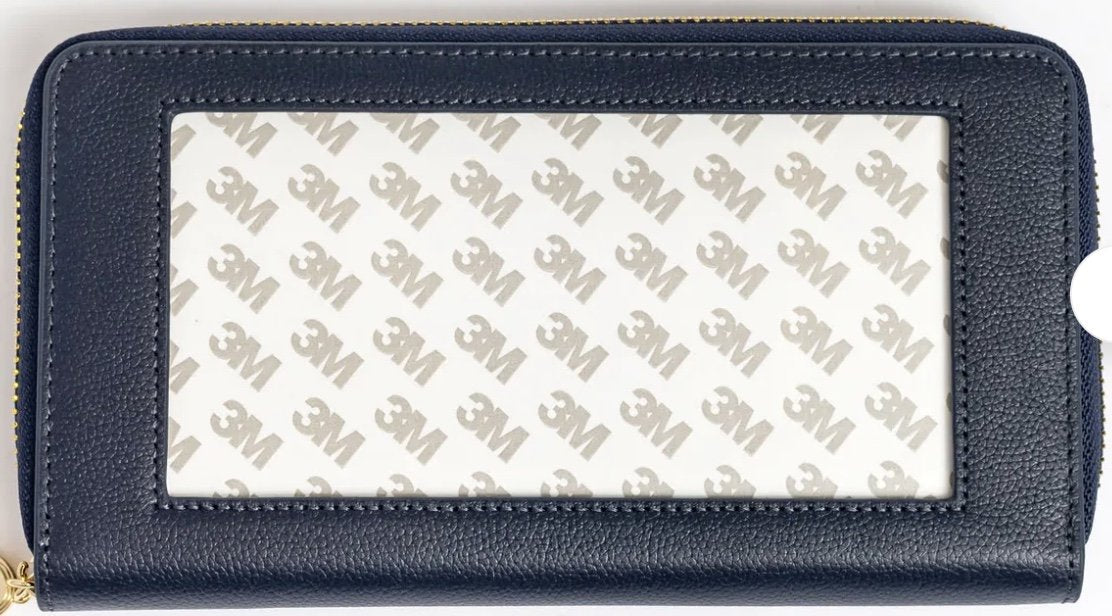 All-In Wallet Navy &amp; Cognac