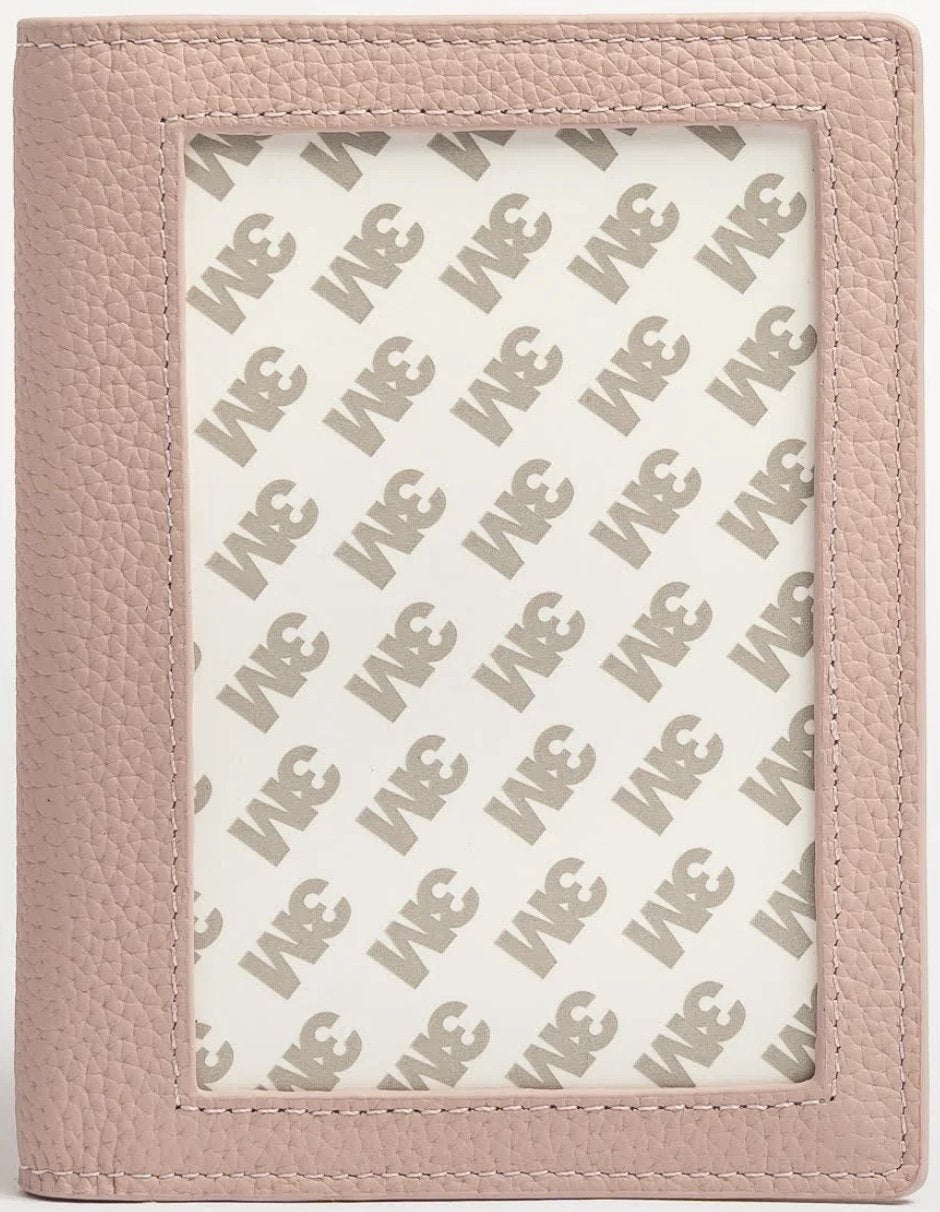 Passport Cover Pebble Pink Leather