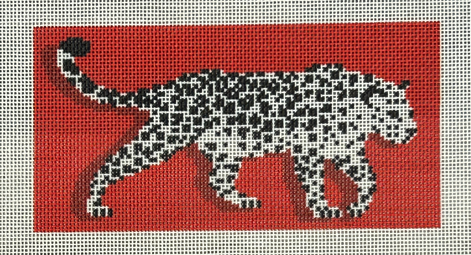 Leopard on Red