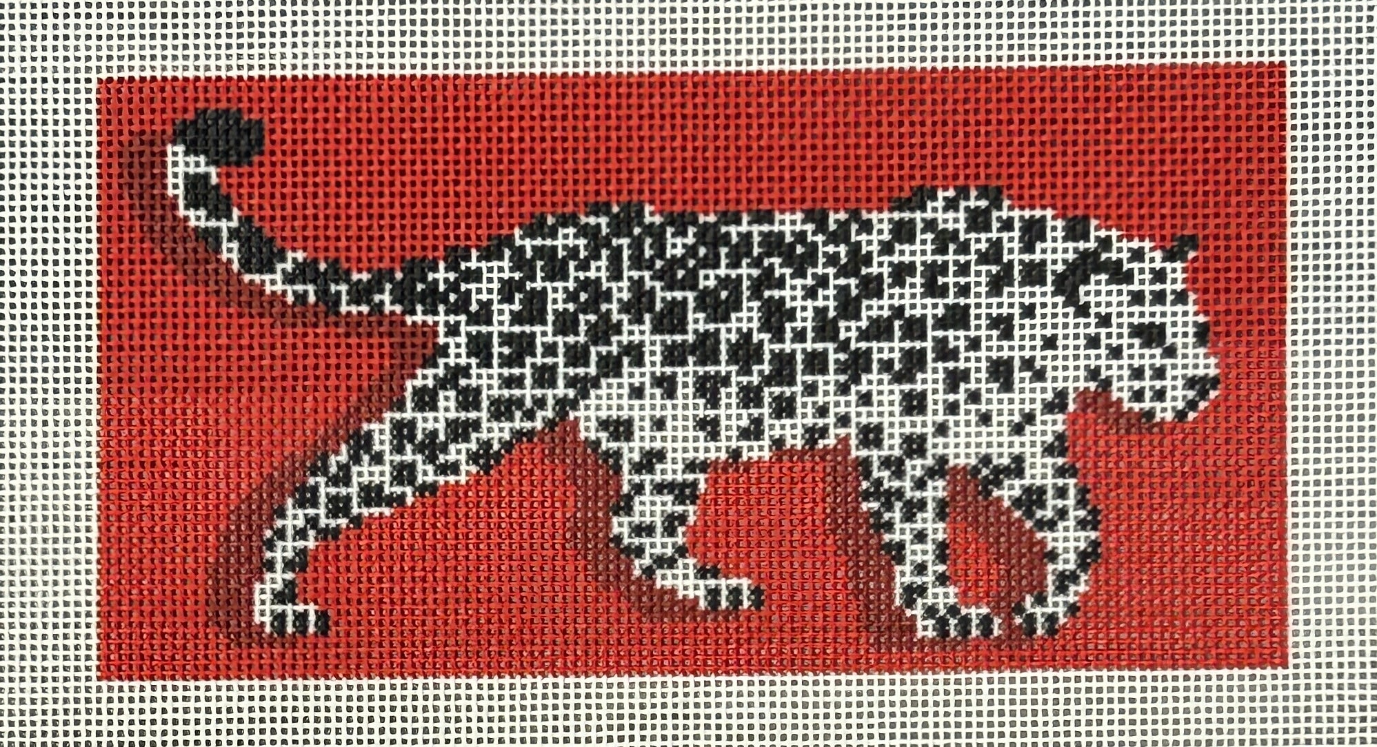 Leopard on Red