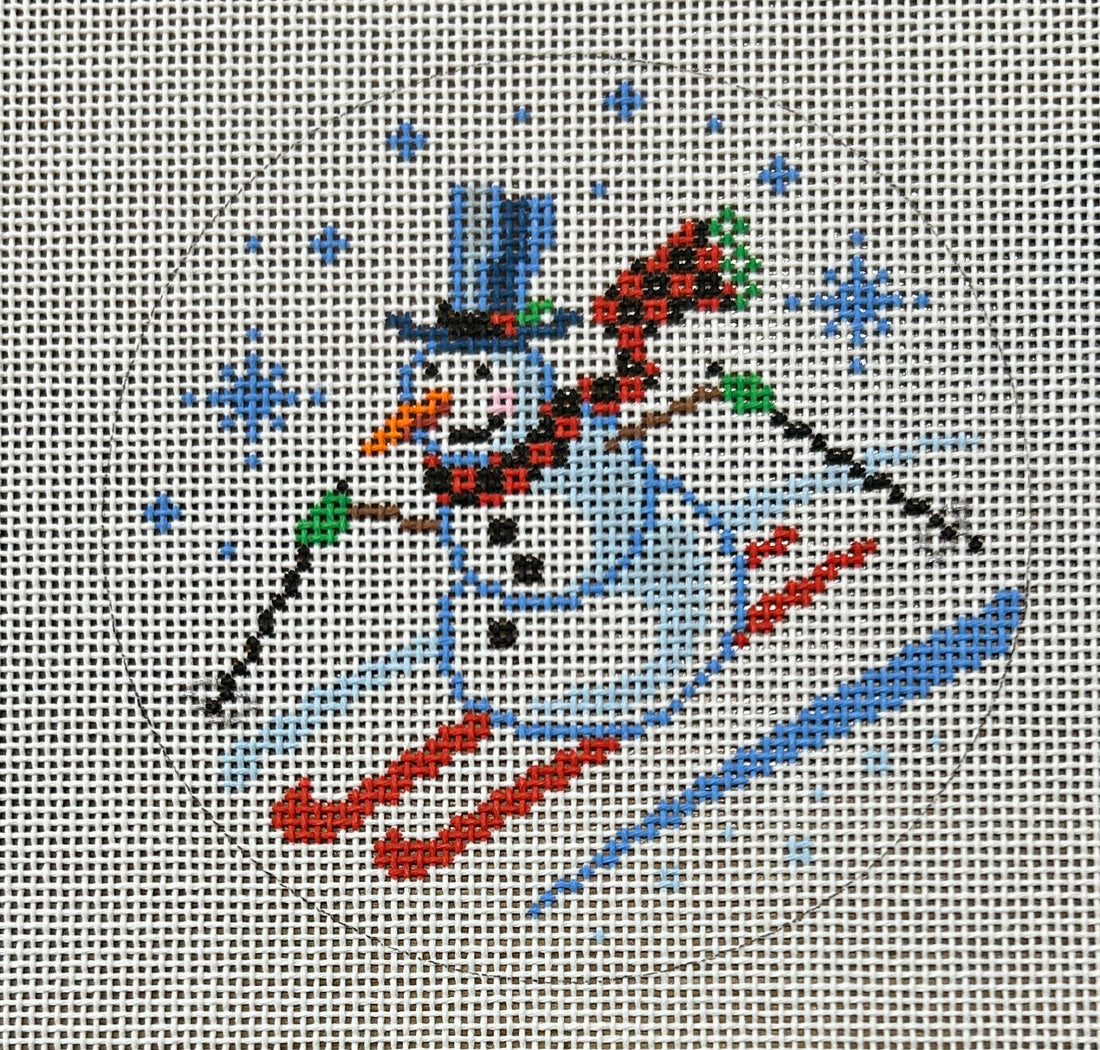 Skiing Snowman