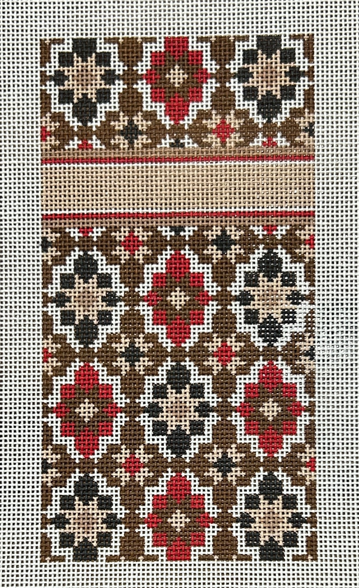 Portugese Tile Brown and Red