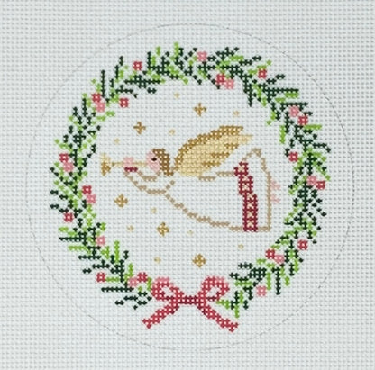 Angel with Songbook Wreath