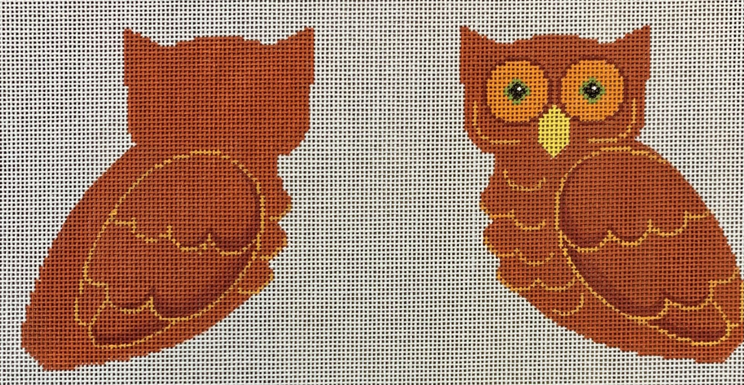 3D Clip-on Bird - Halloween Owl - Orange