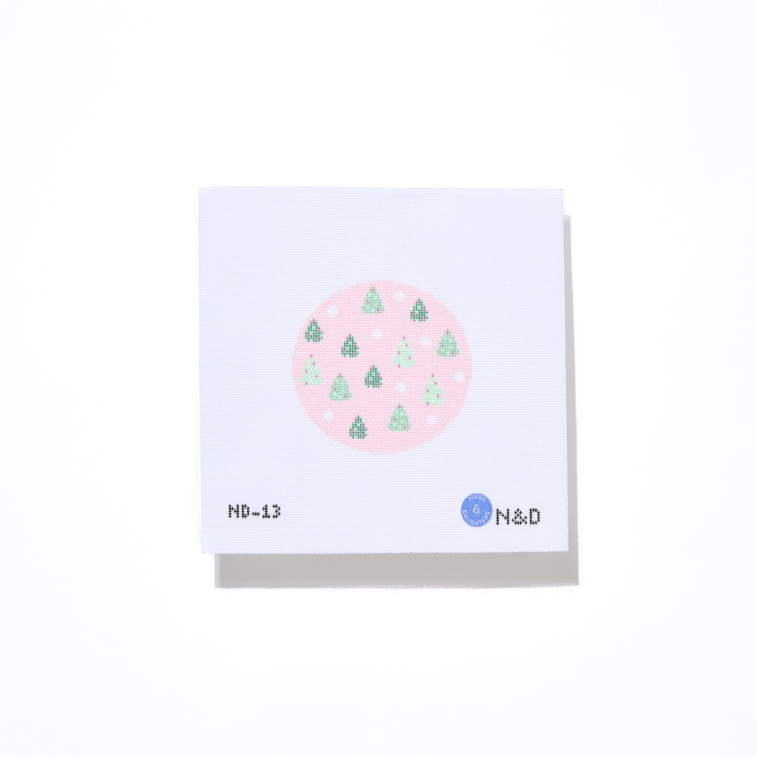 Pink Trees Round Ornament