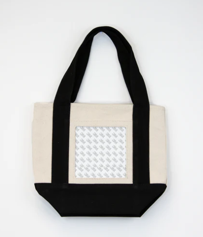 Mini Canvas Tote Bag - Black