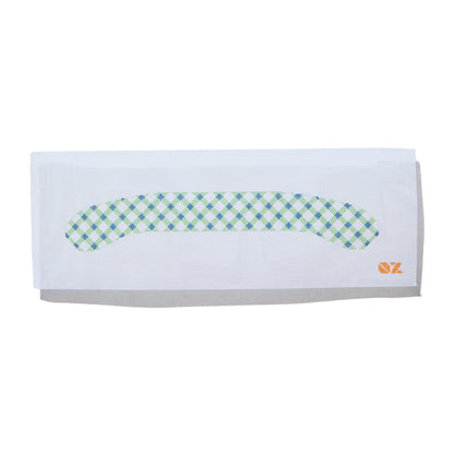 Coat Hanger - Green and Blue Lattice